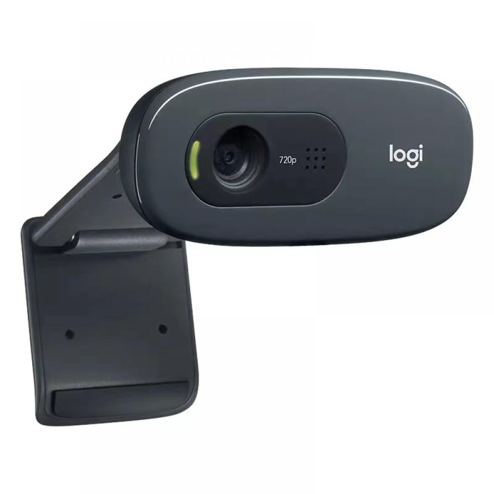 罗技（Logitech） C270高清摄像头 电脑笔记本台式机视频会议直播摄像头带麦克风 内置麦克风摄像头 黑灰色