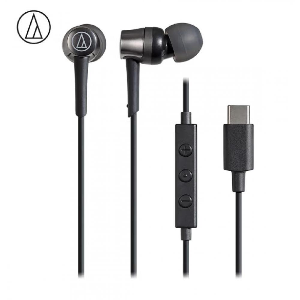 铁三角 Audio-technica ATH-CKD3C 有线耳机 通用华为小米手机 Type-C接口 黑色