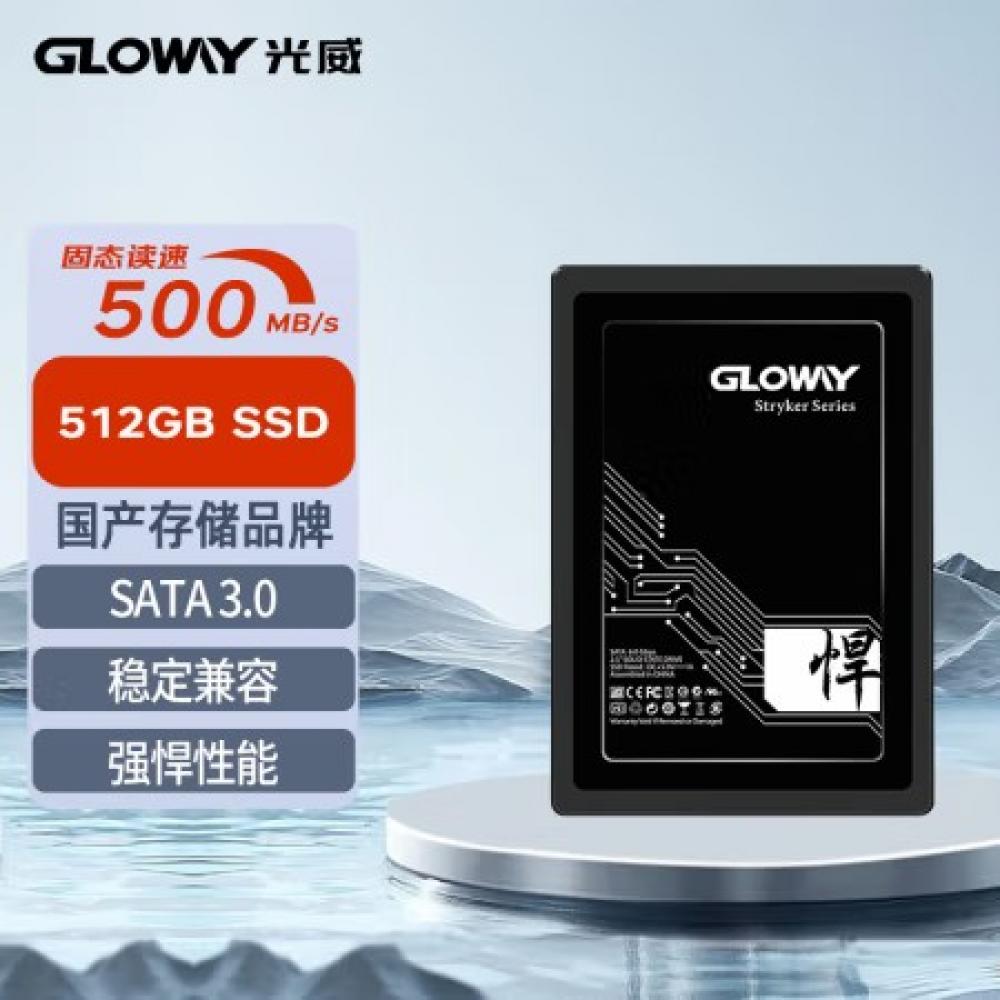 光威 (Gloway) 512GB SSD固态硬盘 SATA3.0接口 悍将系列