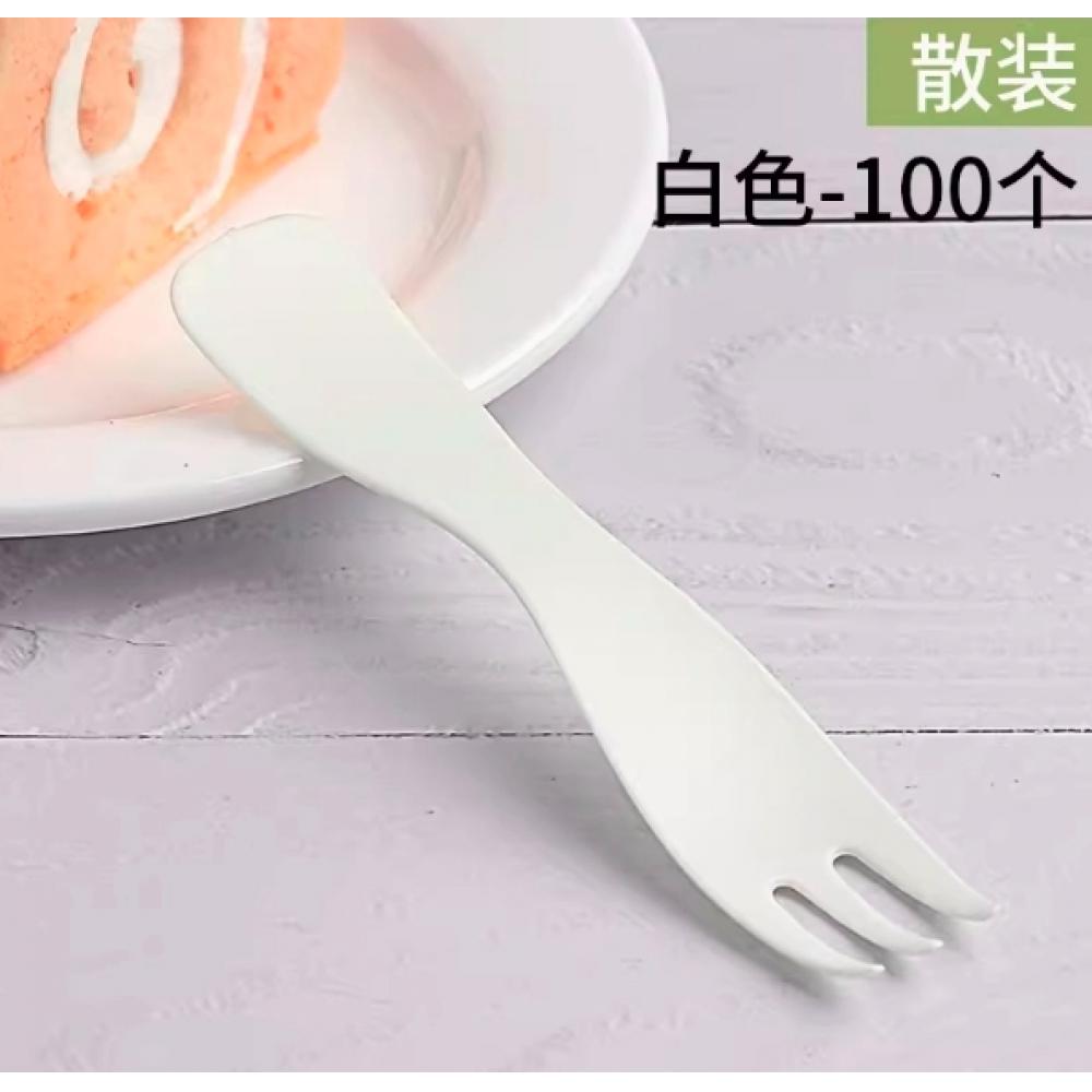 一次性叉子 白...
